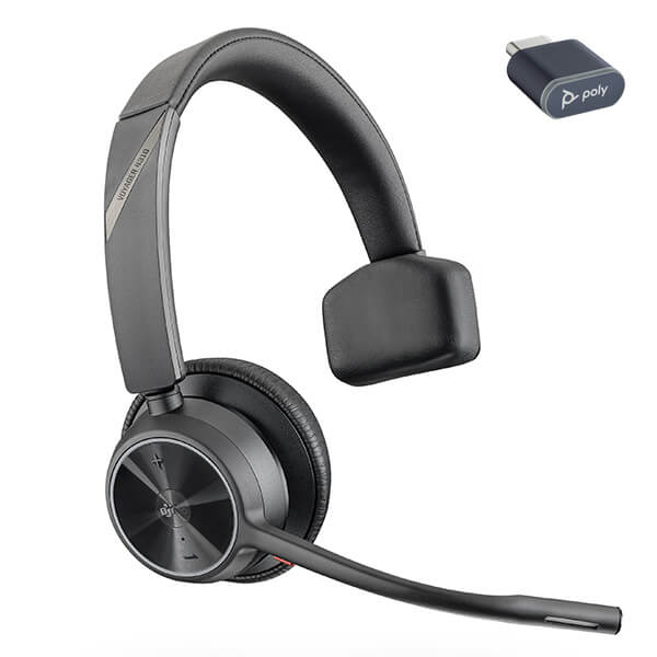 Poly Voyager 4310 UC Wireless Headset with Charge Stand, Microsoft